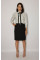 Сорочка біла принт квітка 5058-2