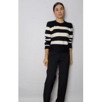 Джемпер белая полоска 10398