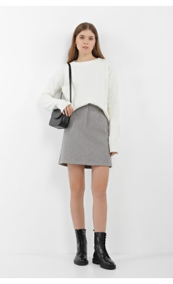 Спідниця 1189-5 світло сірий кашемір