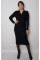 Сукня поло чорна S-5909